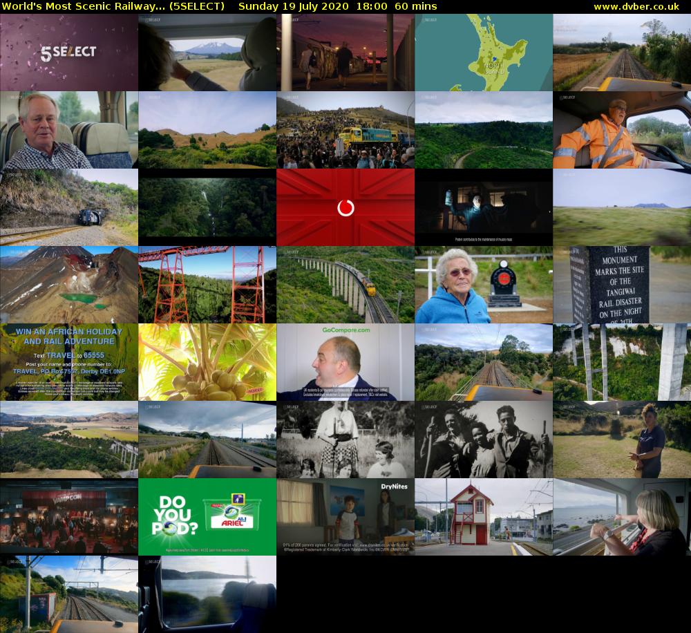 World's Most Scenic Railway... (5SELECT) Sunday 19 July 2020 18:00 - 19:00