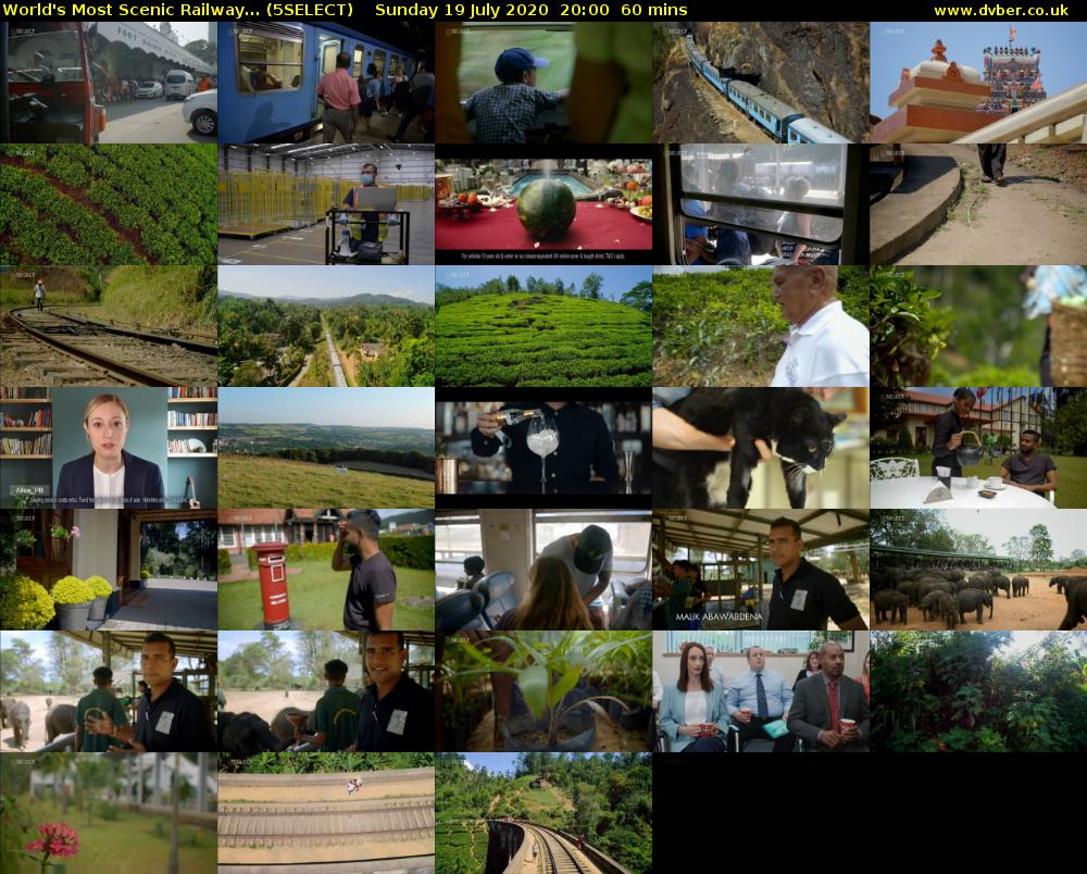 World's Most Scenic Railway... (5SELECT) Sunday 19 July 2020 20:00 - 21:00