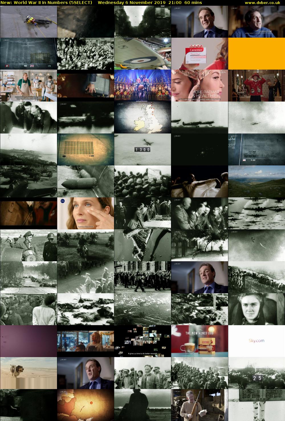 World War II In Numbers (5SELECT) Wednesday 6 November 2019 21:00 - 22:00