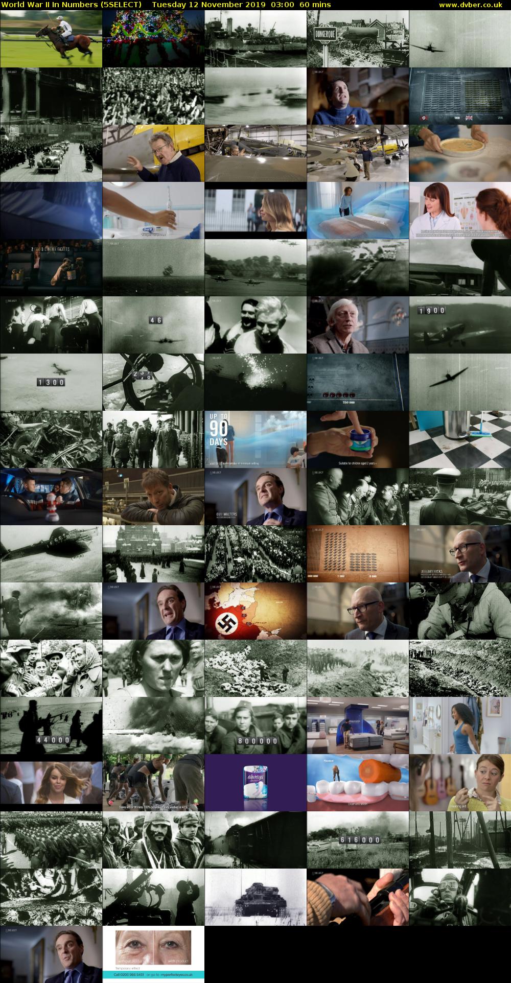 World War II In Numbers (5SELECT) Tuesday 12 November 2019 03:00 - 04:00