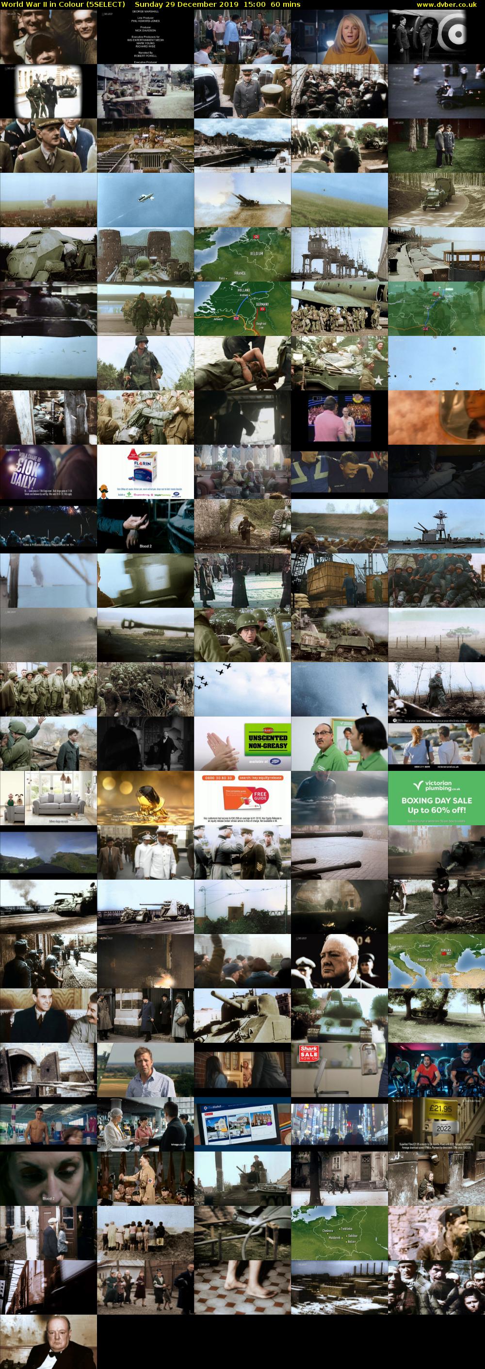 World War II in Colour (5SELECT) Sunday 29 December 2019 15:00 - 16:00