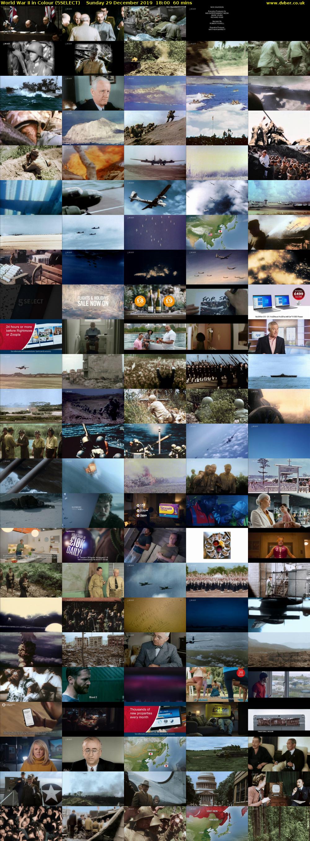 World War II in Colour (5SELECT) Sunday 29 December 2019 18:00 - 19:00
