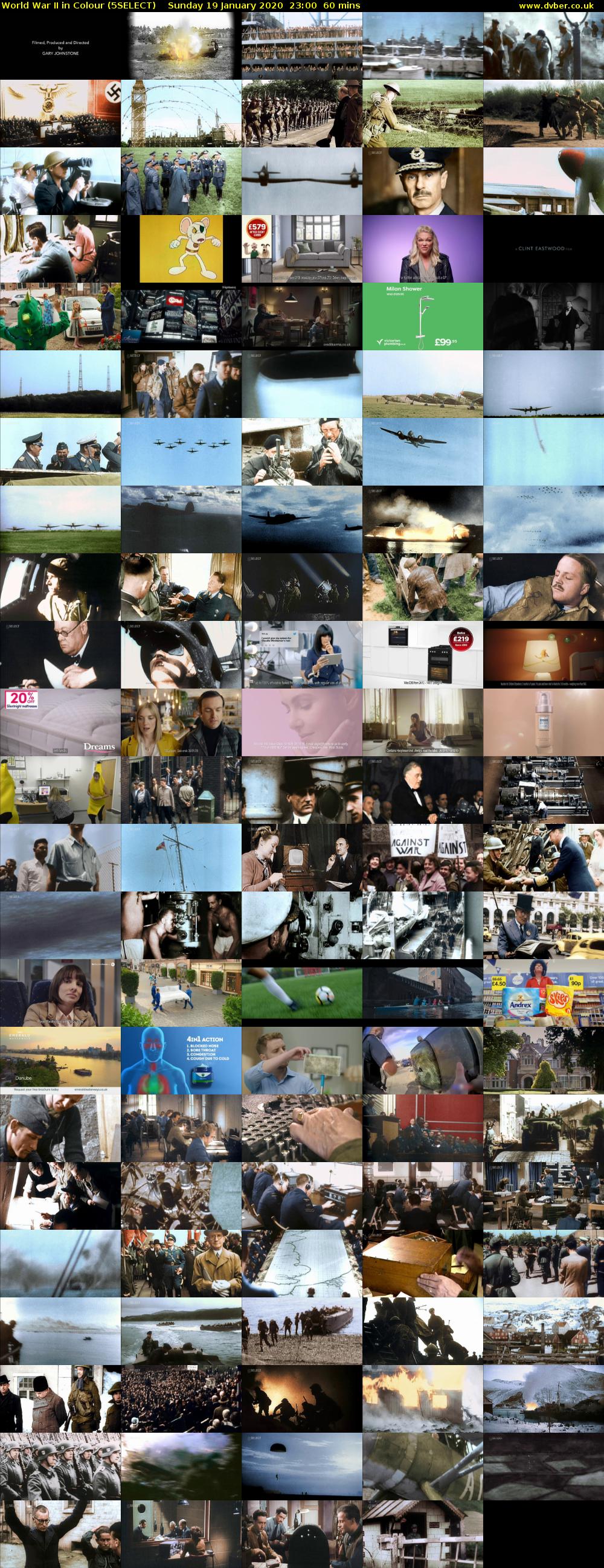 World War II in Colour (5SELECT) Sunday 19 January 2020 23:00 - 00:00