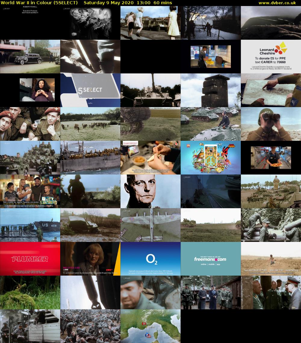 World War II in Colour (5SELECT) Saturday 9 May 2020 13:00 - 14:00