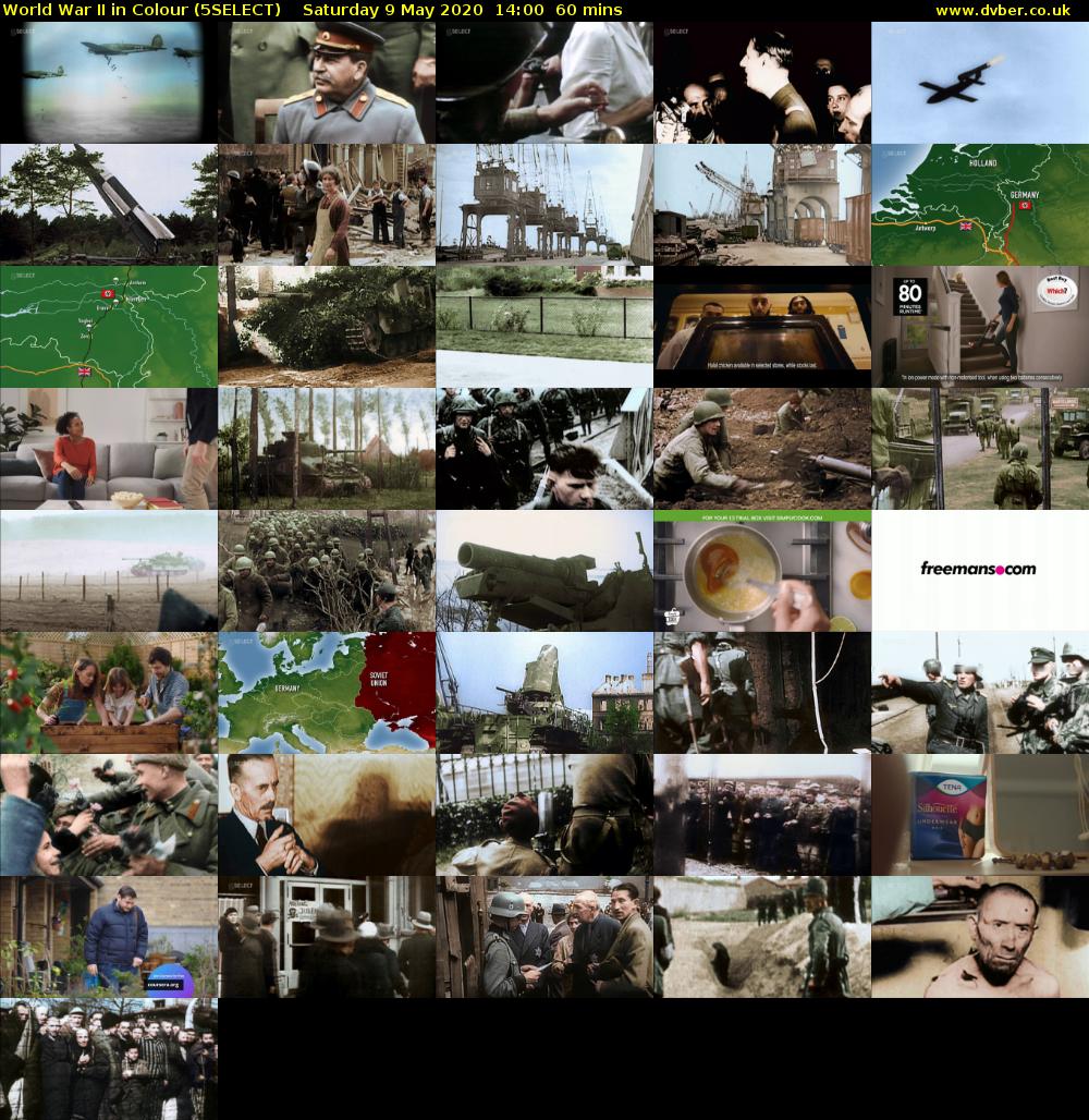 World War II in Colour (5SELECT) Saturday 9 May 2020 14:00 - 15:00