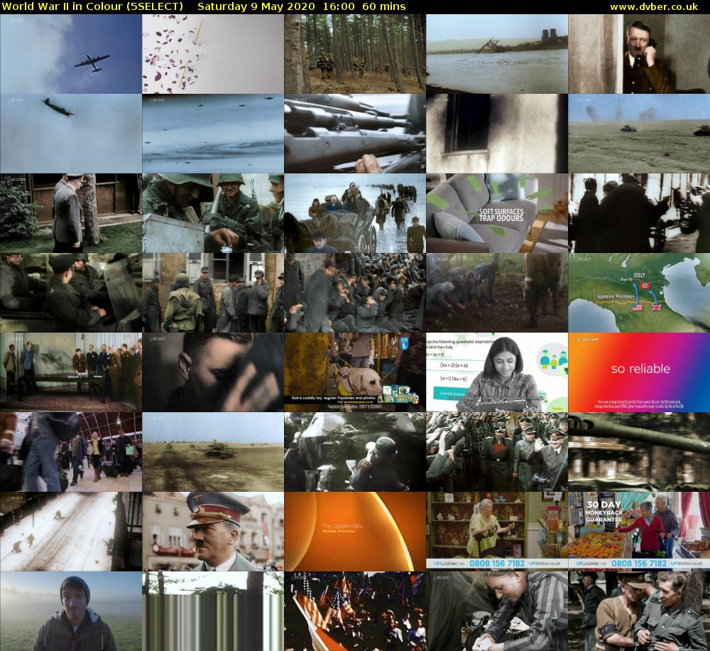 World War II in Colour (5SELECT) Saturday 9 May 2020 16:00 - 17:00