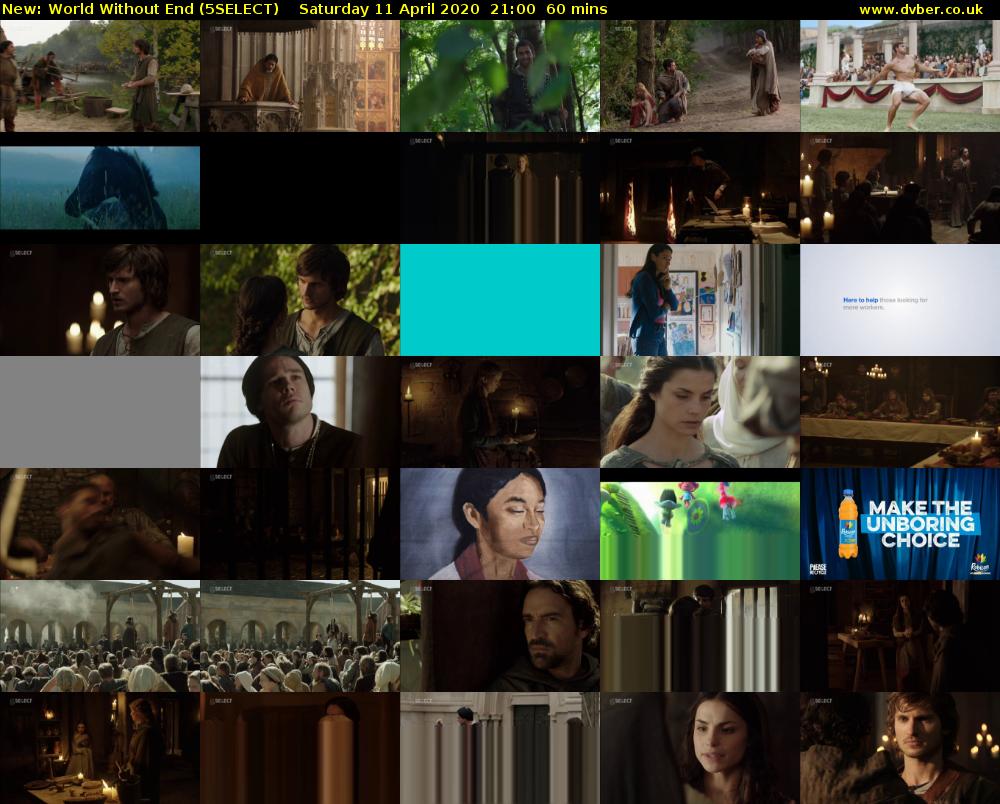 World Without End (5SELECT) Saturday 11 April 2020 21:00 - 22:00