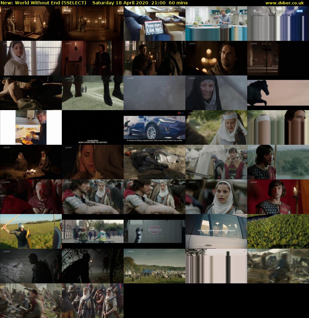 World Without End (5SELECT) Saturday 18 April 2020 21:00 - 22:00