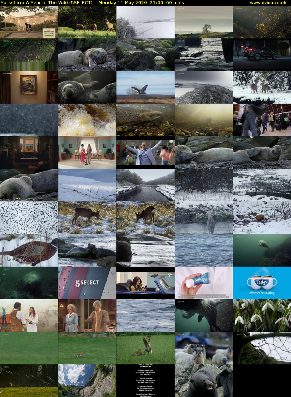 Yorkshire: A Year in The Wild (5SELECT) Monday 11 May 2020 21:00 - 22:00