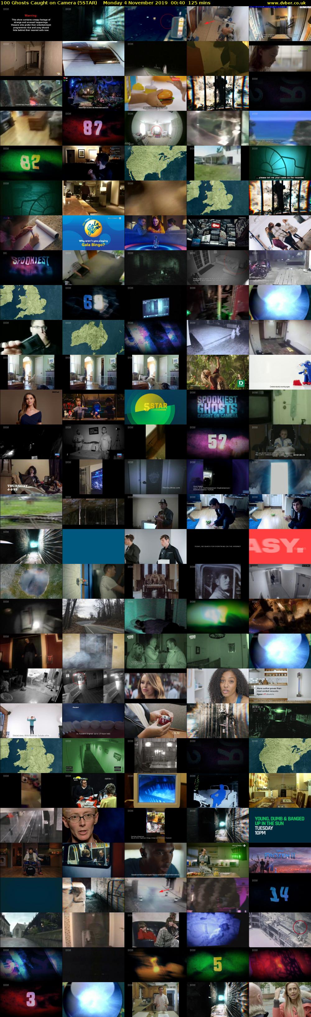 100 Ghosts Caught on Camera (5STAR) Monday 4 November 2019 00:40 - 02:45