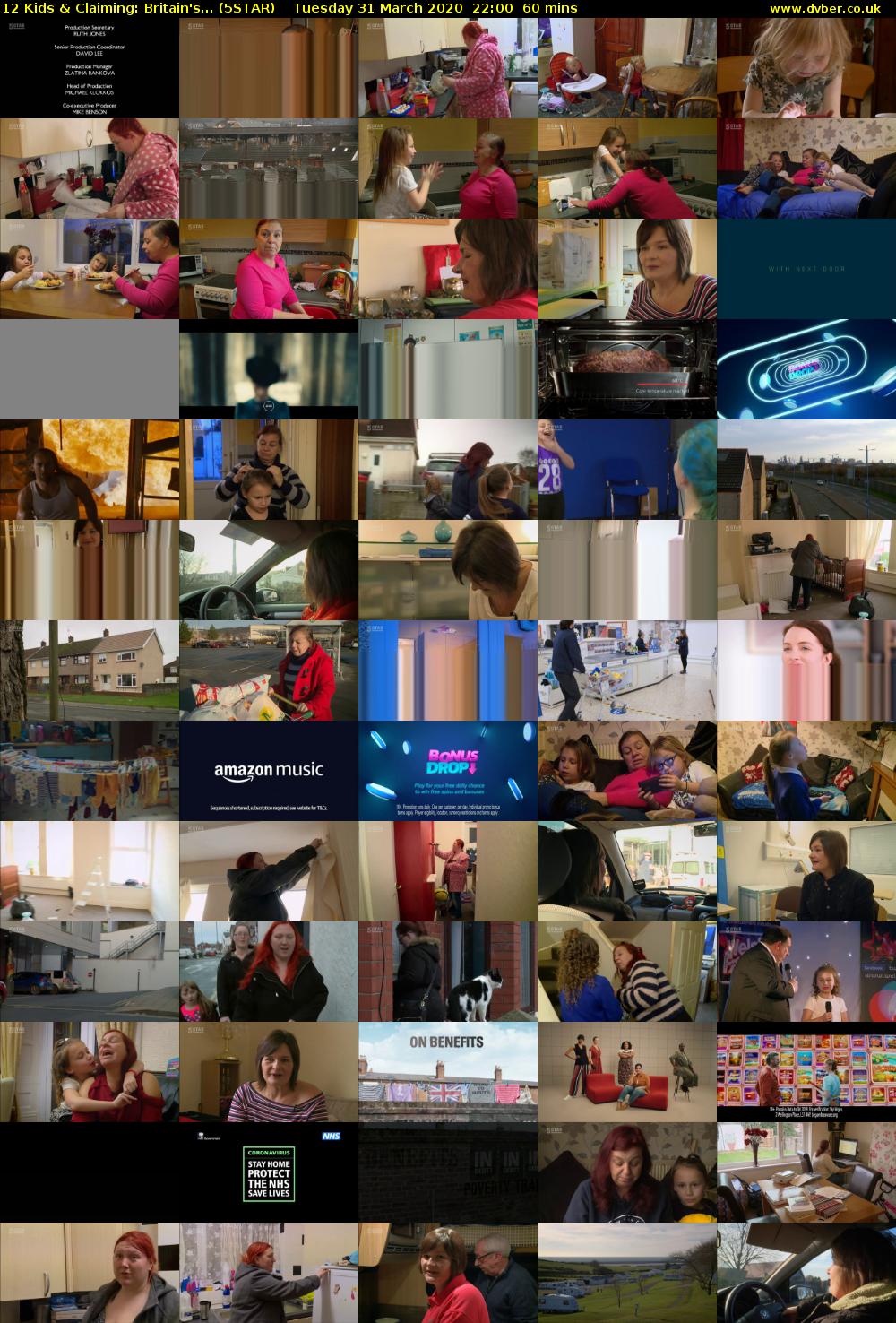 12 Kids & Claiming: Britain's... (5STAR) Tuesday 31 March 2020 22:00 - 23:00