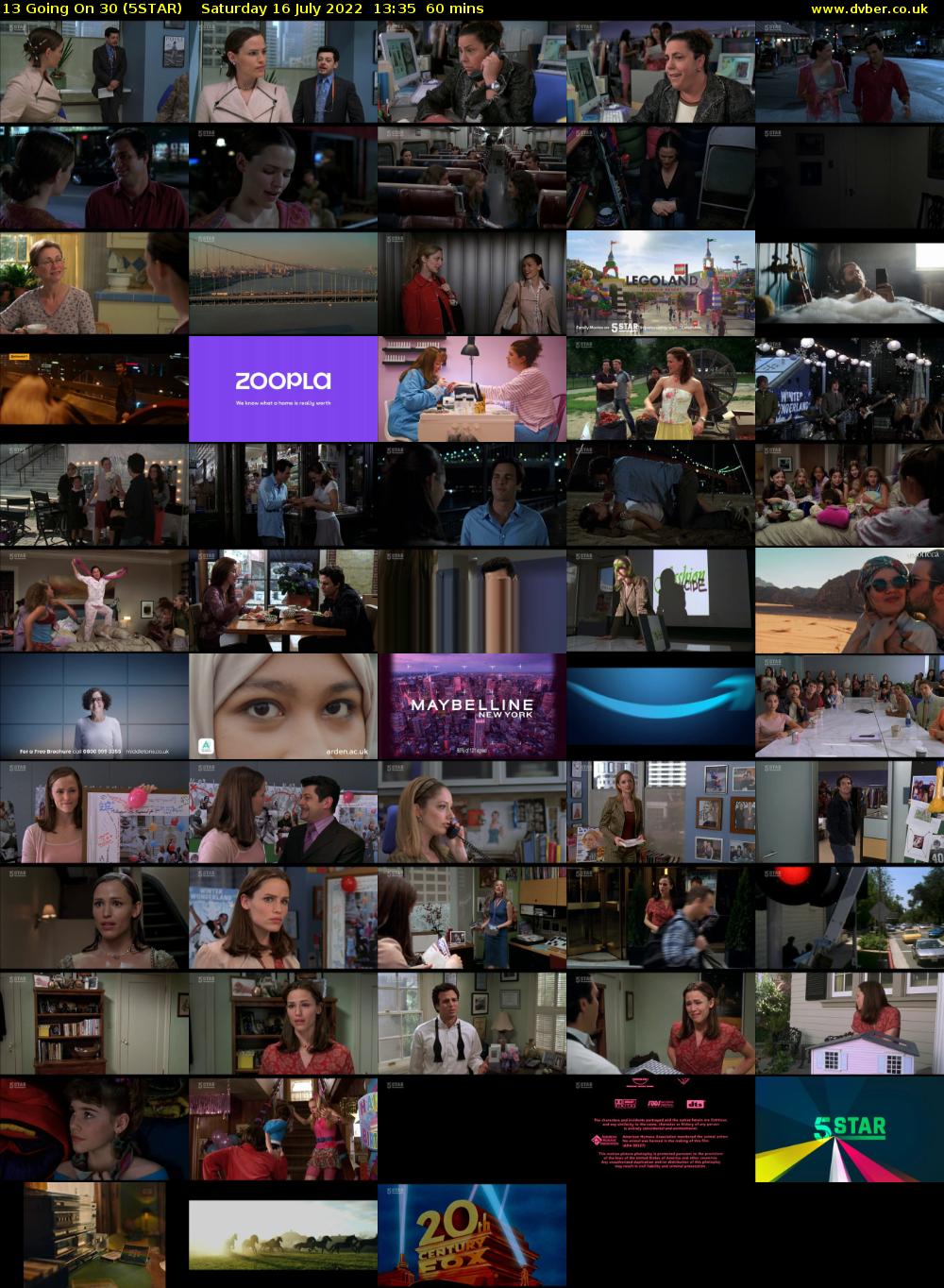 13 Going On 30 (5STAR) Saturday 16 July 2022 13:35 - 14:35