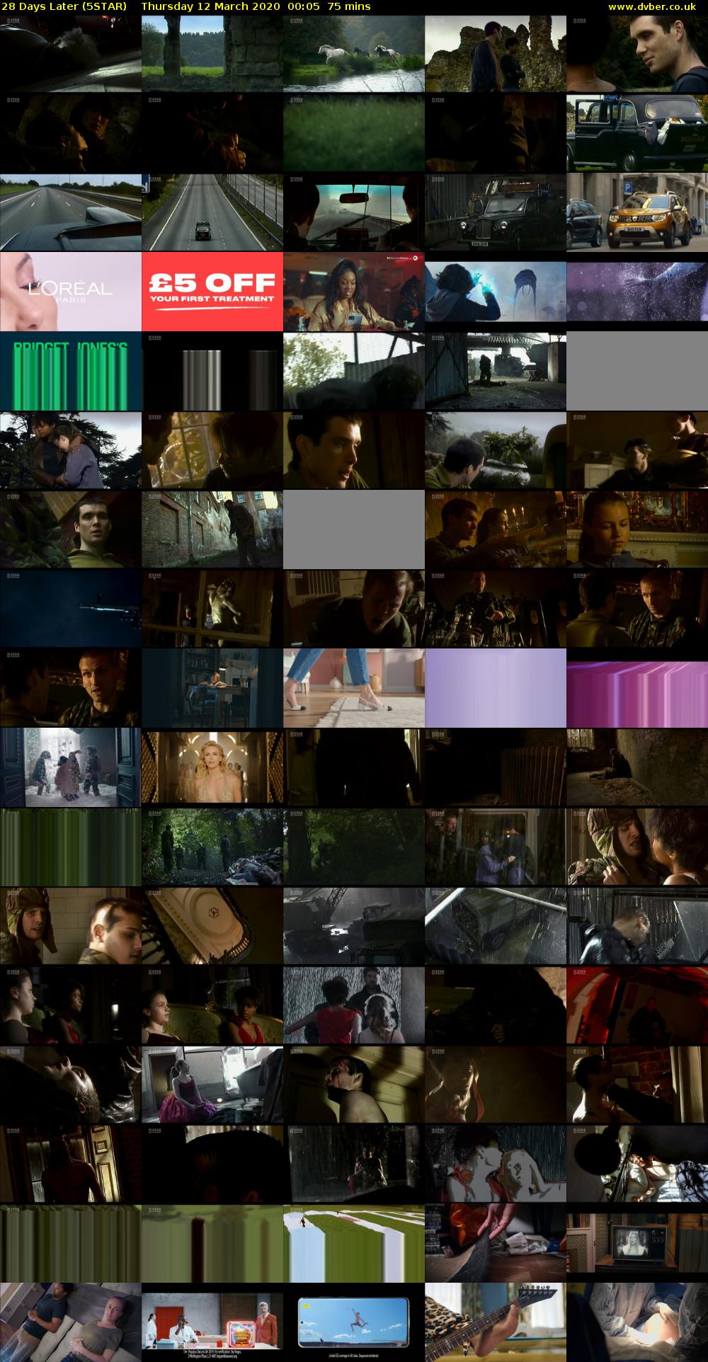 28 Days Later (5STAR) Thursday 12 March 2020 00:05 - 01:20