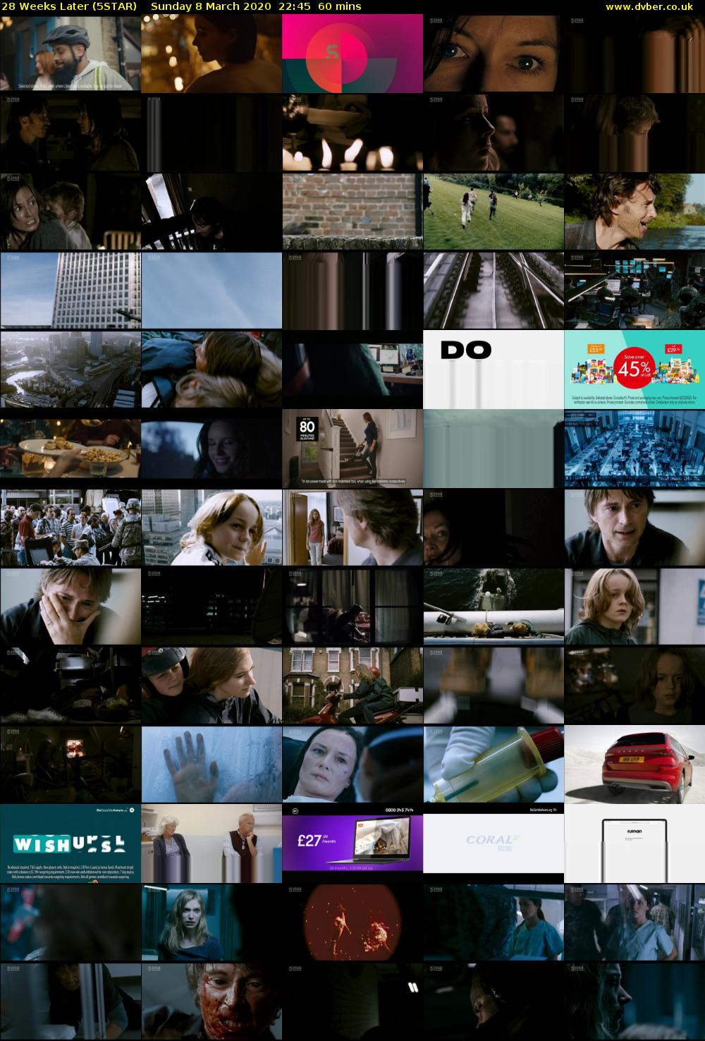 28 Weeks Later (5STAR) Sunday 8 March 2020 22:45 - 23:45