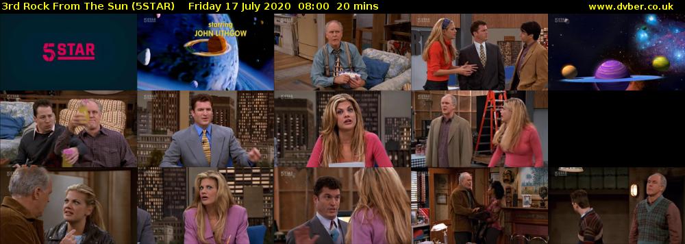 3rd Rock From The Sun (5STAR) Friday 17 July 2020 08:00 - 08:20