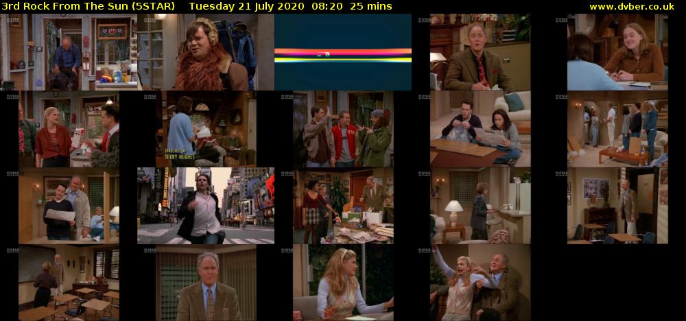3rd Rock From The Sun (5STAR) Tuesday 21 July 2020 08:20 - 08:45