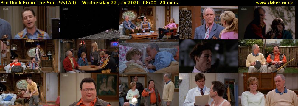 3rd Rock From The Sun (5STAR) Wednesday 22 July 2020 08:00 - 08:20