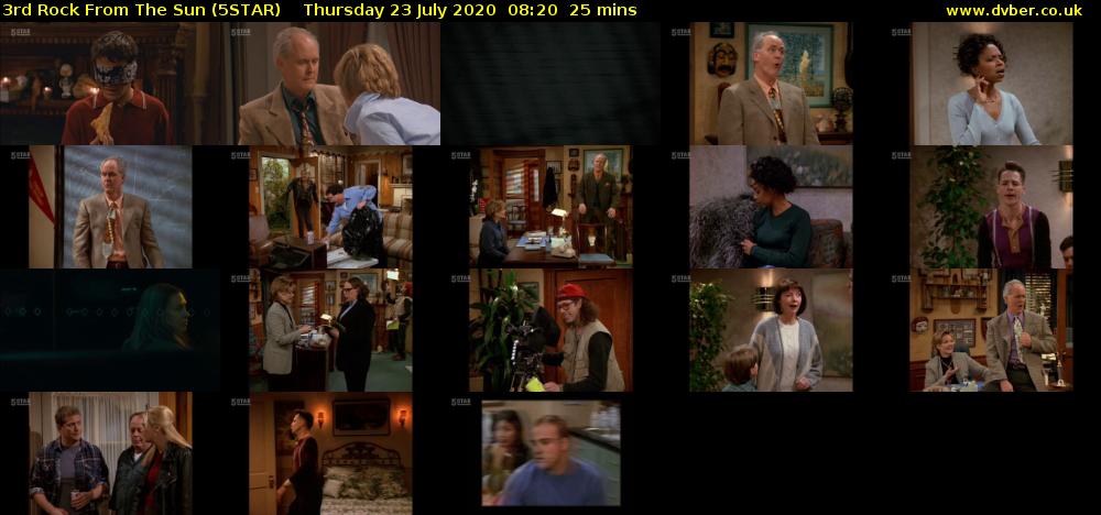 3rd Rock From The Sun (5STAR) Thursday 23 July 2020 08:20 - 08:45