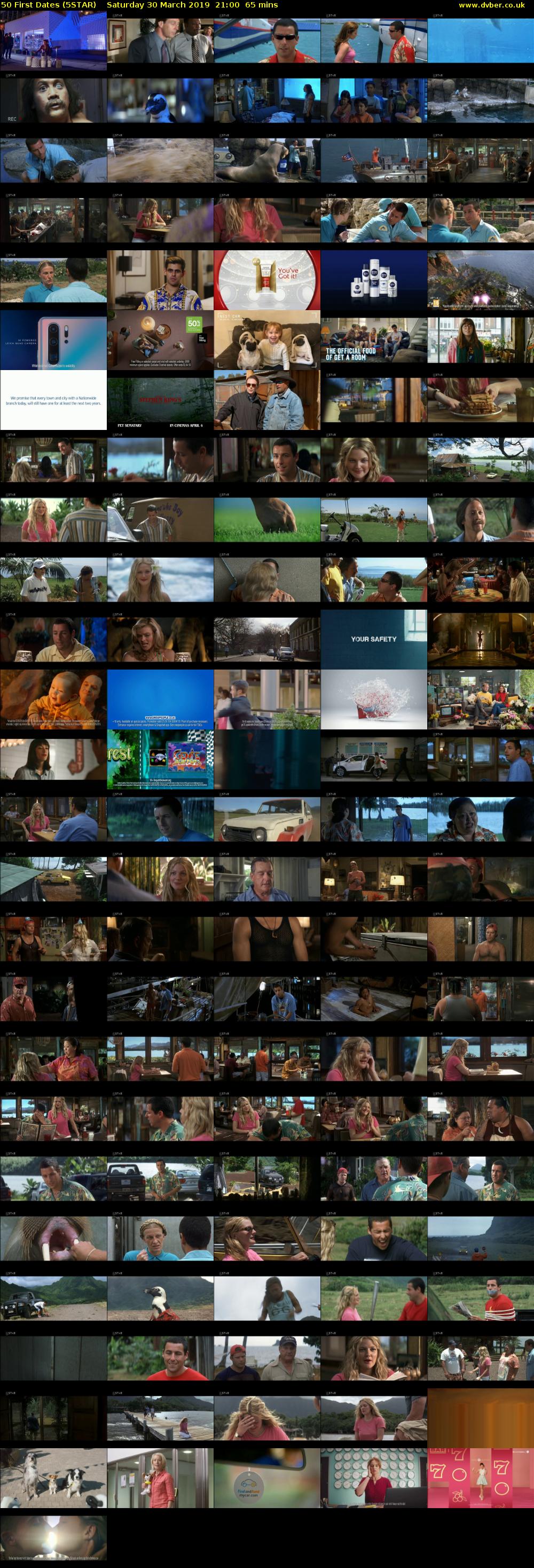 50 First Dates (5STAR) Saturday 30 March 2019 21:00 - 22:05