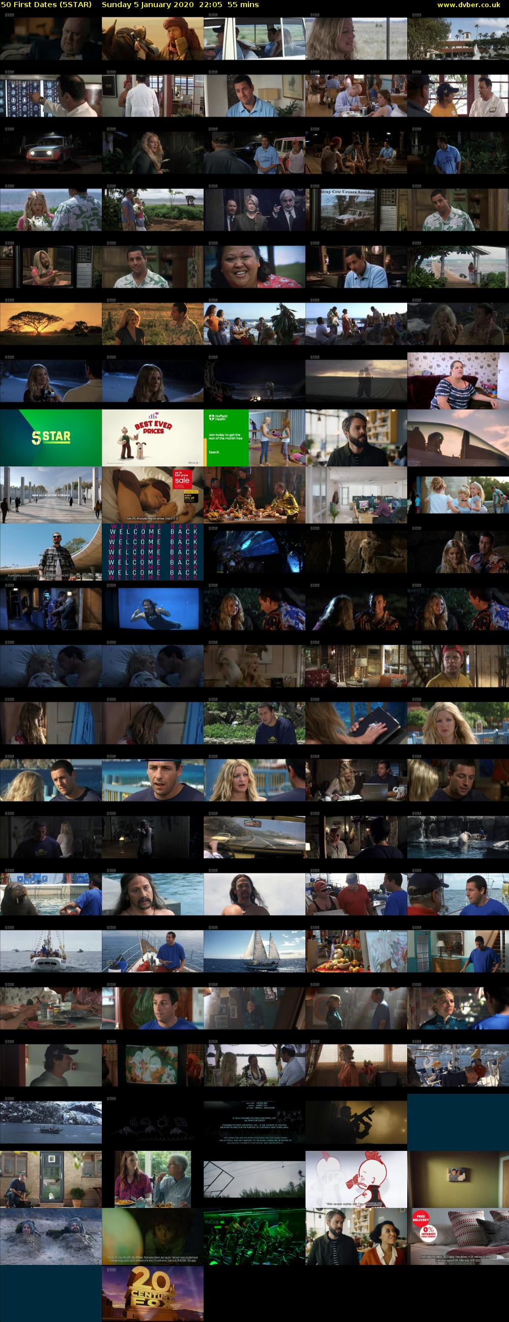 50 First Dates (5STAR) Sunday 5 January 2020 22:05 - 23:00