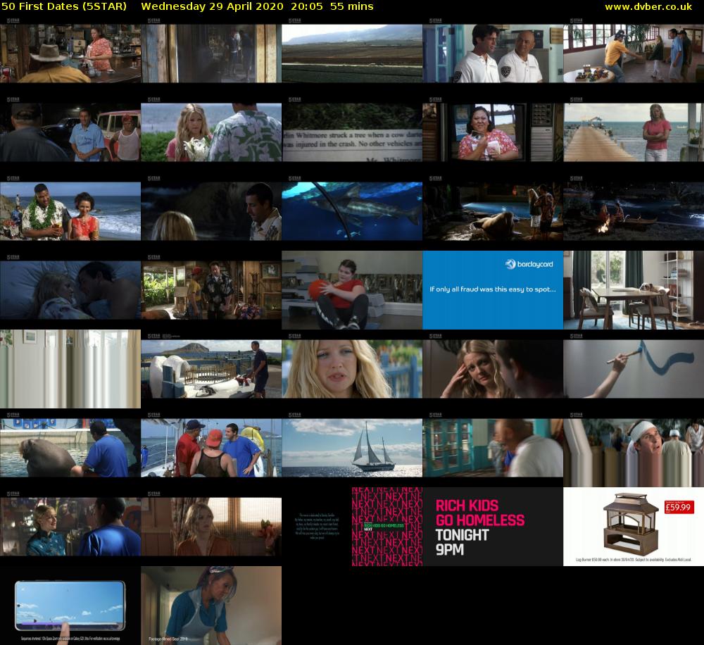 50 First Dates (5STAR) Wednesday 29 April 2020 20:05 - 21:00