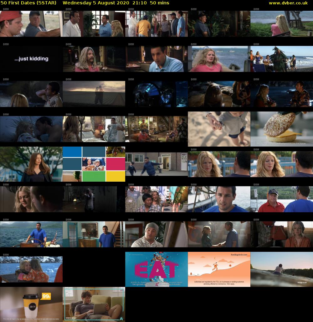 50 First Dates (5STAR) Wednesday 5 August 2020 21:10 - 22:00