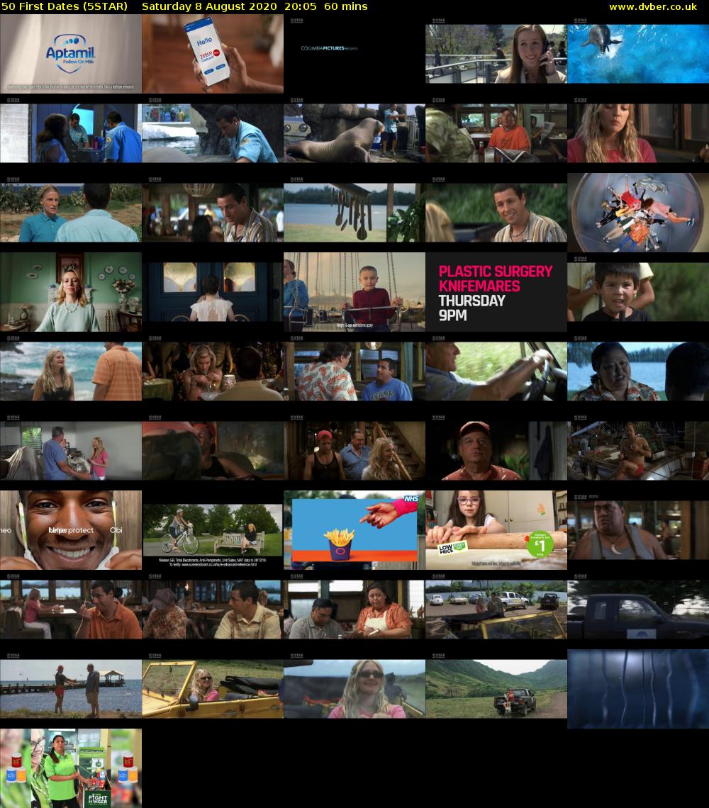 50 First Dates (5STAR) Saturday 8 August 2020 20:05 - 21:05