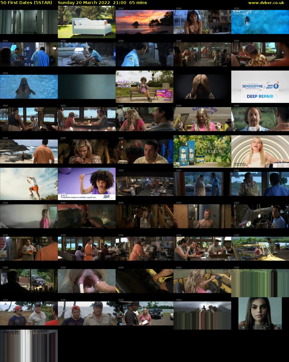 50 First Dates (5STAR) Sunday 20 March 2022 21:00 - 22:05