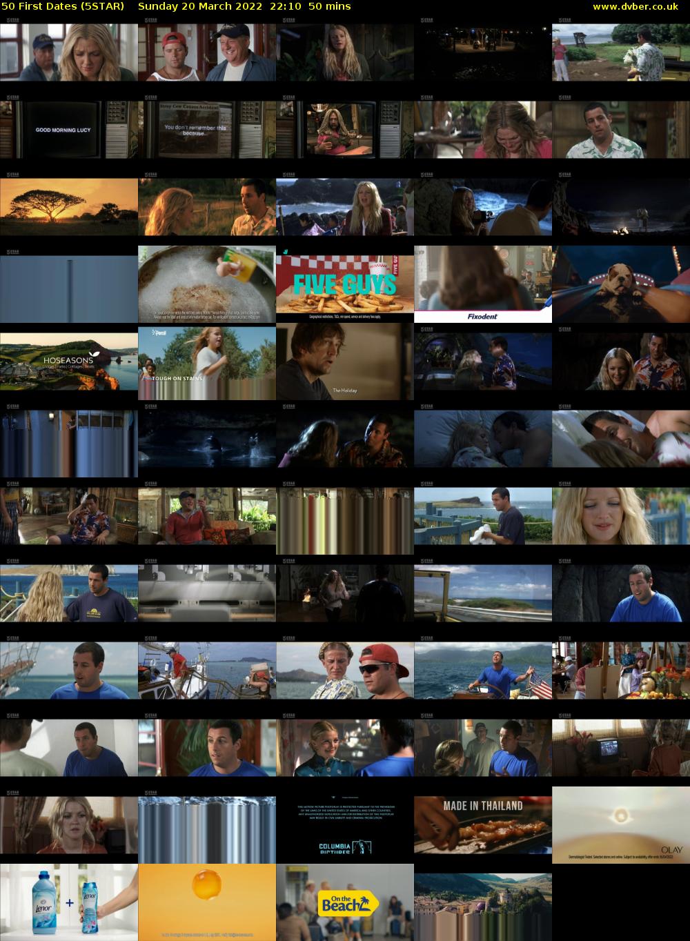 50 First Dates (5STAR) Sunday 20 March 2022 22:10 - 23:00