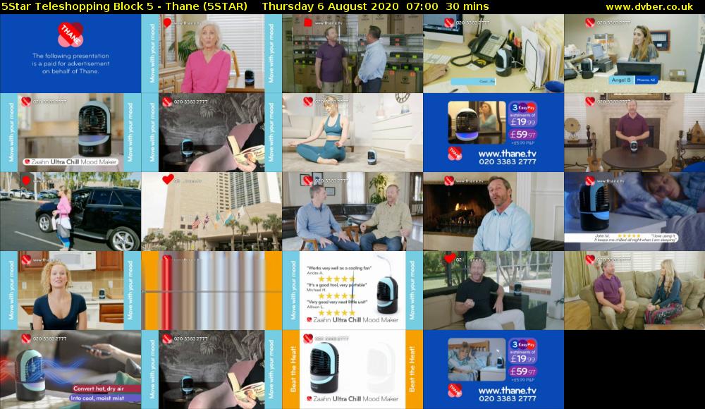 5Star Teleshopping Block 5 - Thane (5STAR) Thursday 6 August 2020 07:00 - 07:30