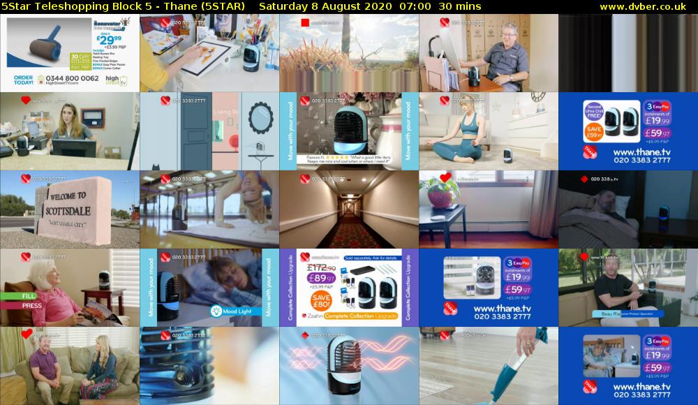 5Star Teleshopping Block 5 - Thane (5STAR) Saturday 8 August 2020 07:00 - 07:30