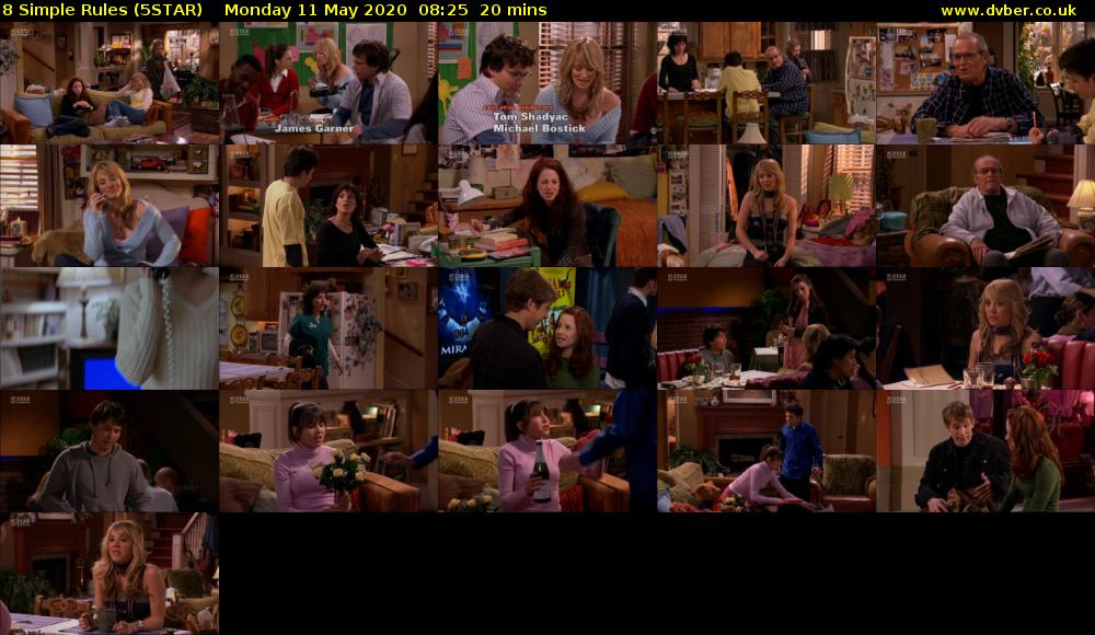 8 Simple Rules (5STAR) Monday 11 May 2020 08:25 - 08:45