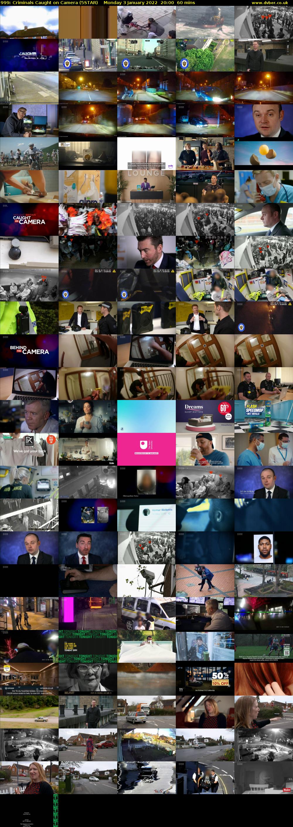 999: Criminals Caught on Camera (5STAR) Monday 3 January 2022 20:00 - 21:00