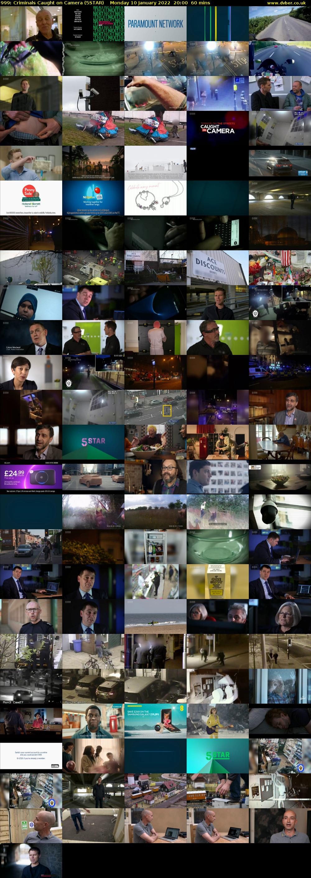 999: Criminals Caught on Camera (5STAR) Monday 10 January 2022 20:00 - 21:00