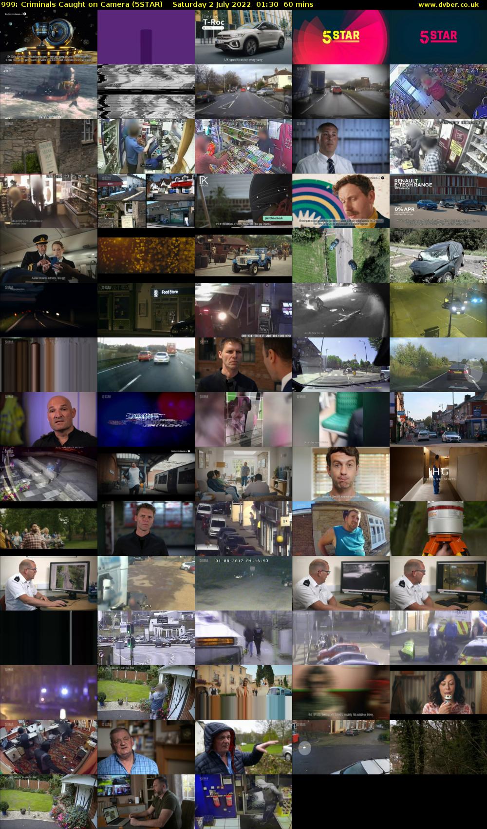999: Criminals Caught on Camera (5STAR) Saturday 2 July 2022 01:30 - 02:30