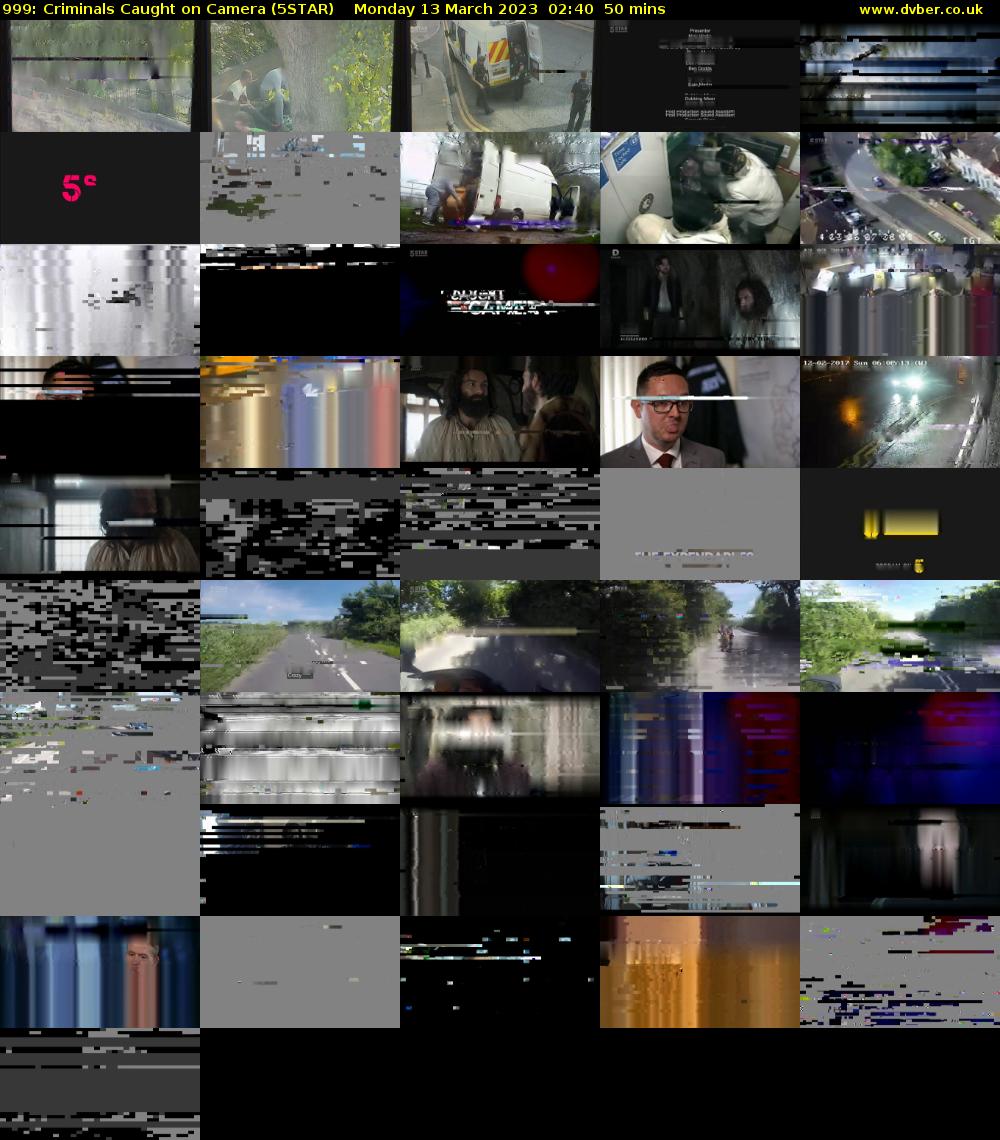 999: Criminals Caught on Camera (5STAR) Monday 13 March 2023 02:40 - 03:30