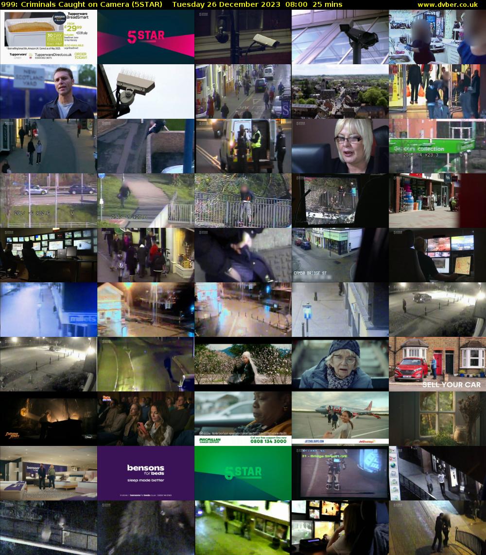 999: Criminals Caught on Camera (5STAR) Tuesday 26 December 2023 08:00 - 08:25