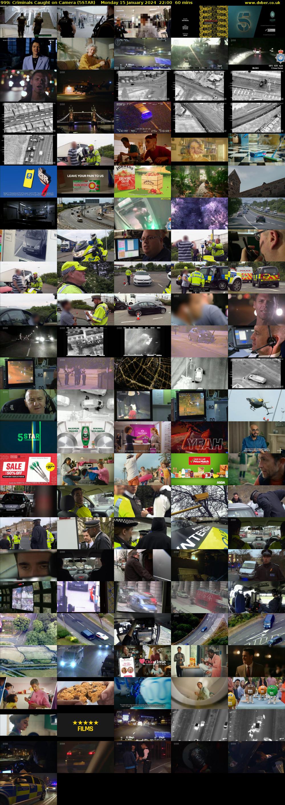 999: Criminals Caught on Camera (5STAR) Monday 15 January 2024 22:00 - 23:00