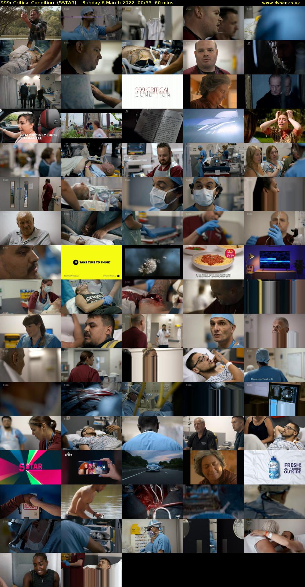 999: Critical Condition  (5STAR) Sunday 6 March 2022 00:55 - 01:55