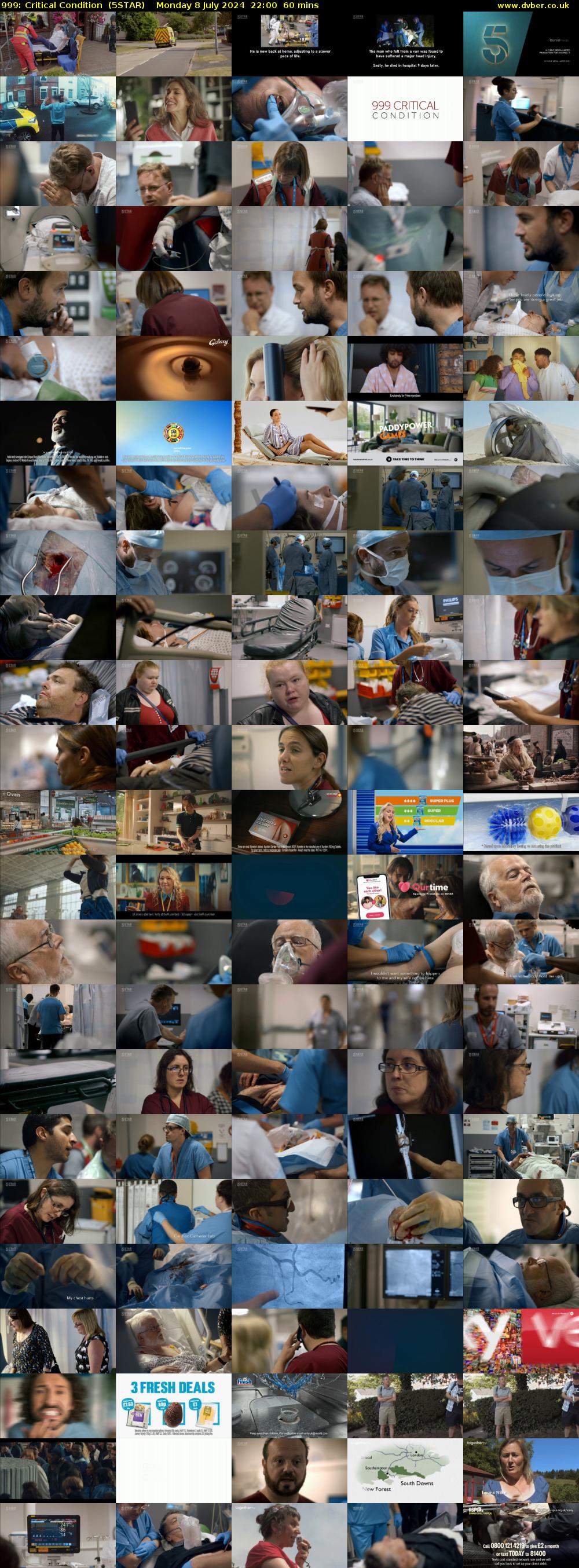 999: Critical Condition  (5STAR) Monday 8 July 2024 22:00 - 23:00