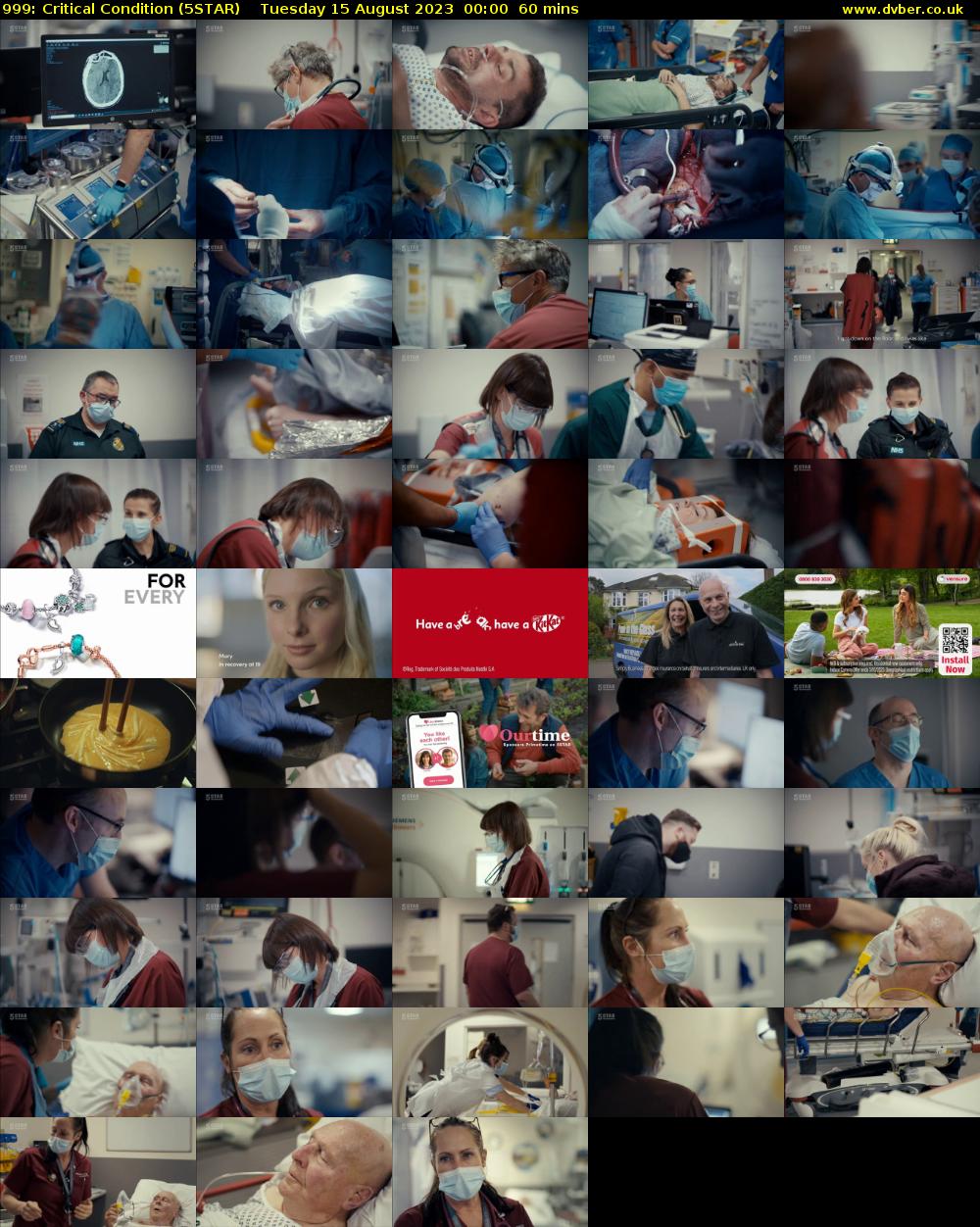 999: Critical Condition (5STAR) Tuesday 15 August 2023 00:00 - 01:00