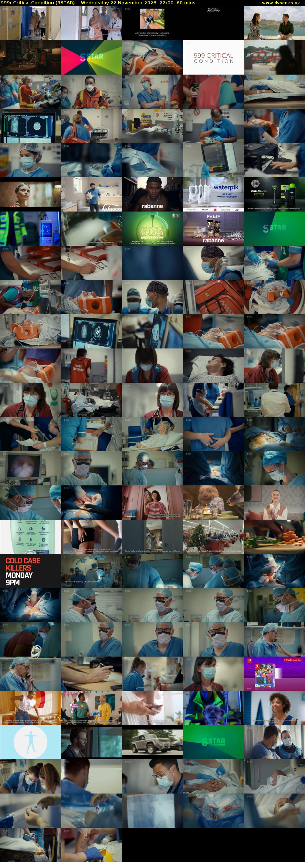 999: Critical Condition (5STAR) Wednesday 22 November 2023 22:00 - 23:00