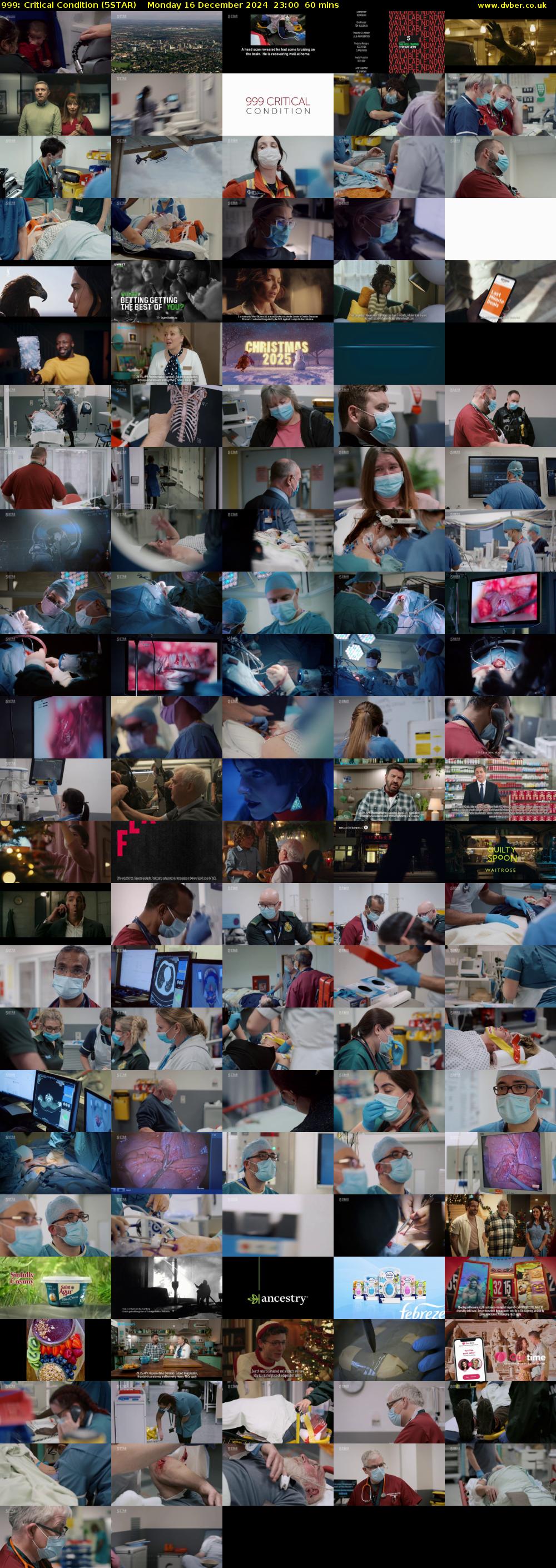 999: Critical Condition (5STAR) Monday 16 December 2024 23:00 - 00:00