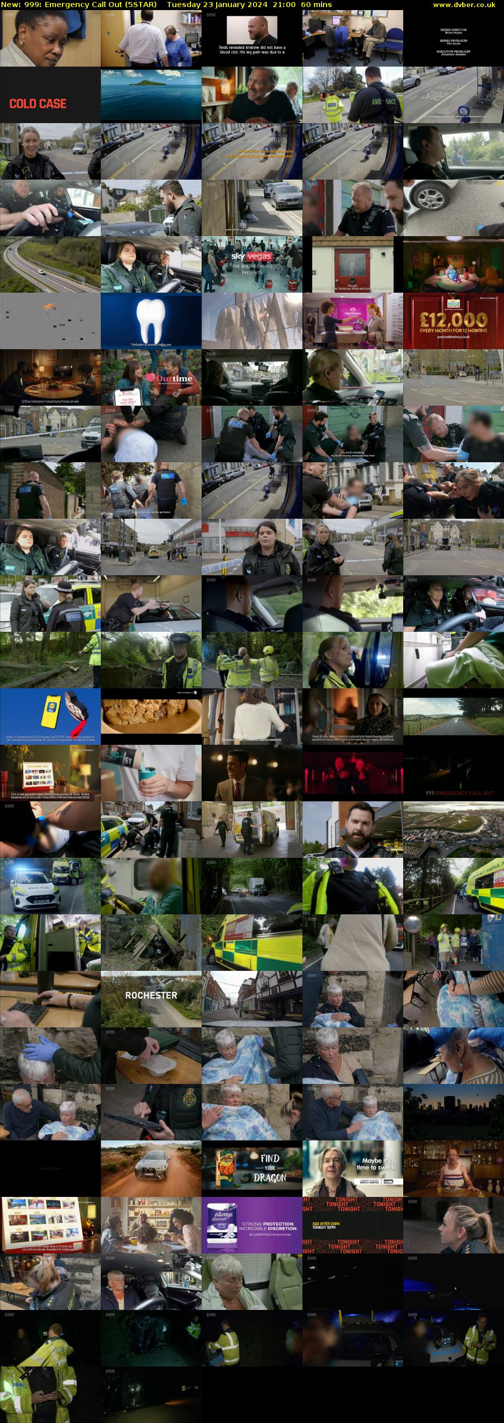 999: Emergency Call Out (5STAR) Tuesday 23 January 2024 21:00 - 22:00