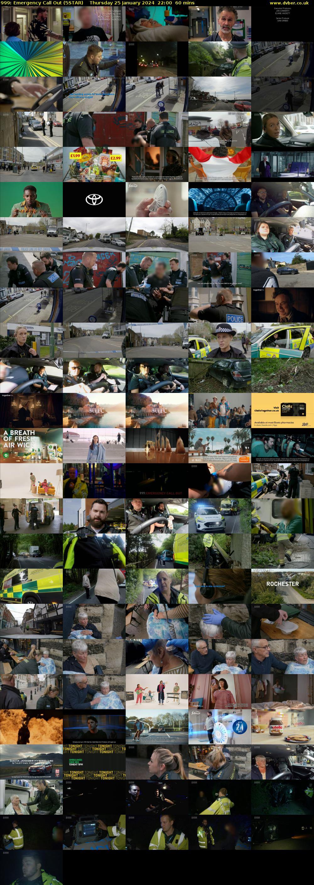 999: Emergency Call Out (5STAR) Thursday 25 January 2024 22:00 - 23:00