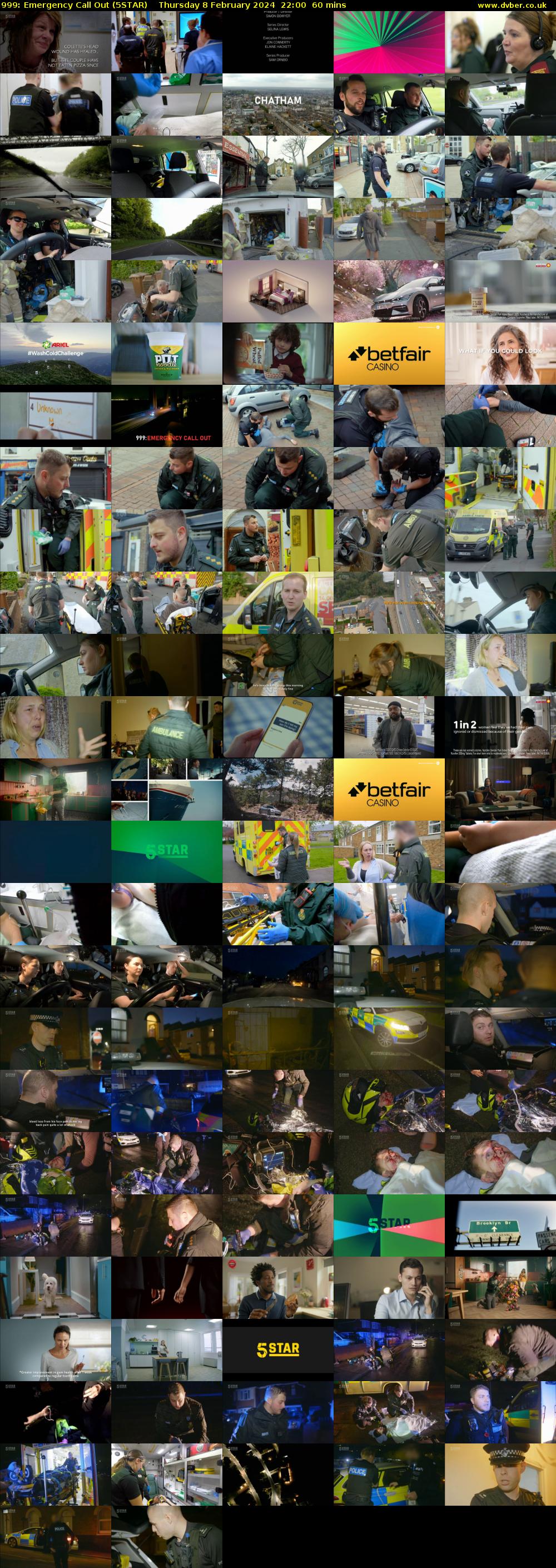 999: Emergency Call Out (5STAR) Thursday 8 February 2024 22:00 - 23:00