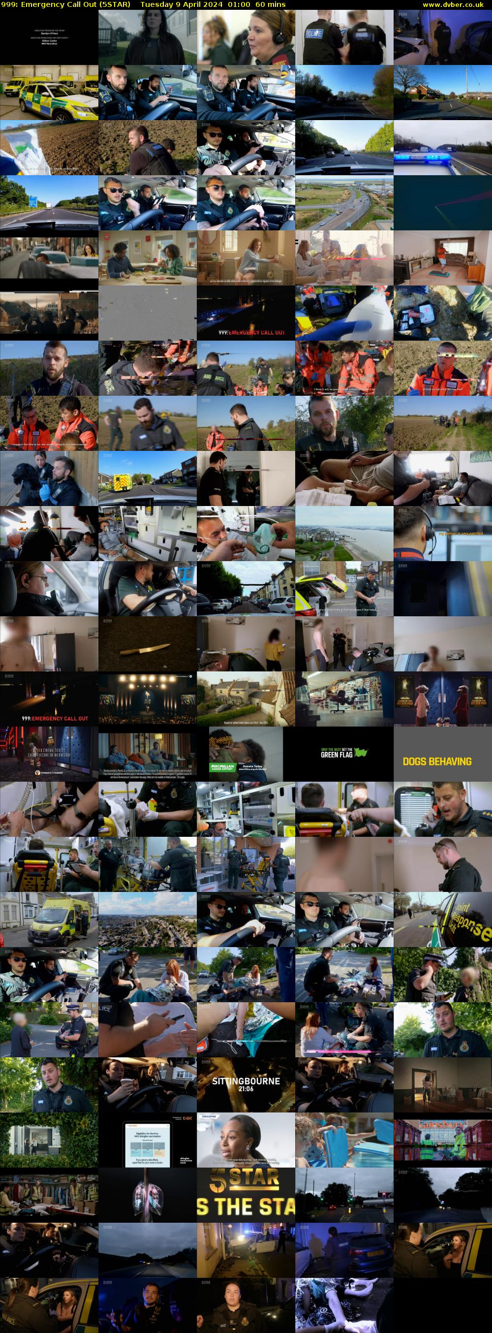 999: Emergency Call Out (5STAR) Tuesday 9 April 2024 01:00 - 02:00