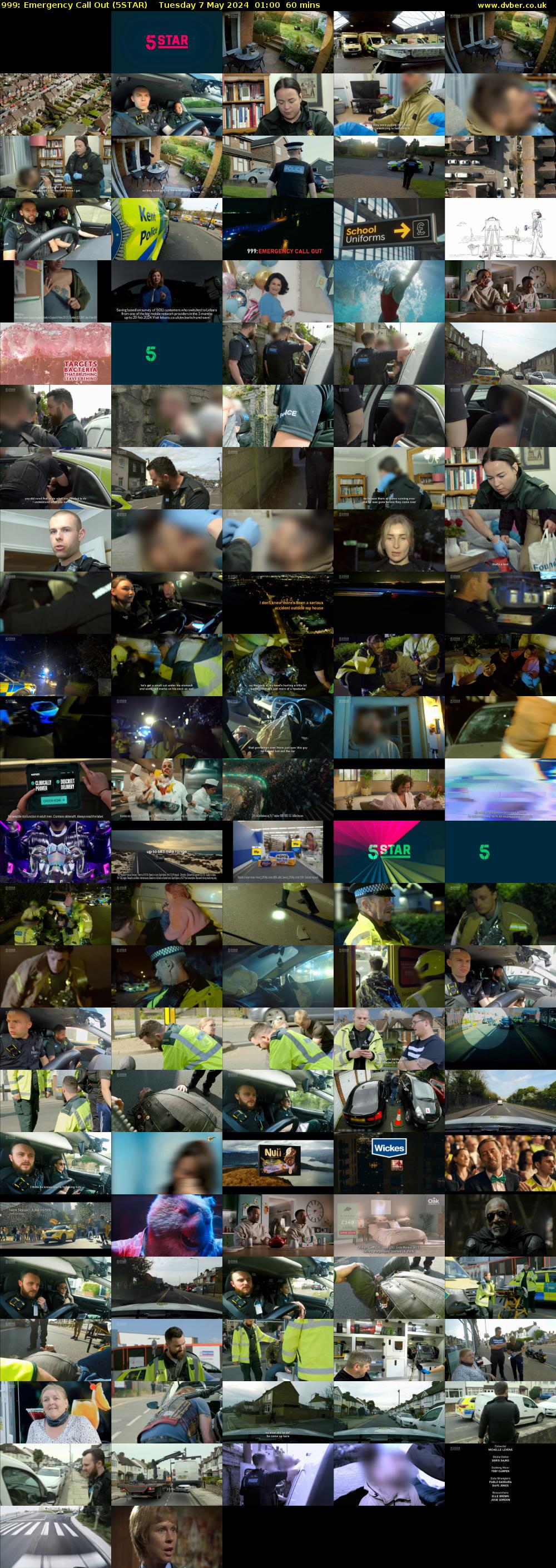 999: Emergency Call Out (5STAR) Tuesday 7 May 2024 01:00 - 02:00