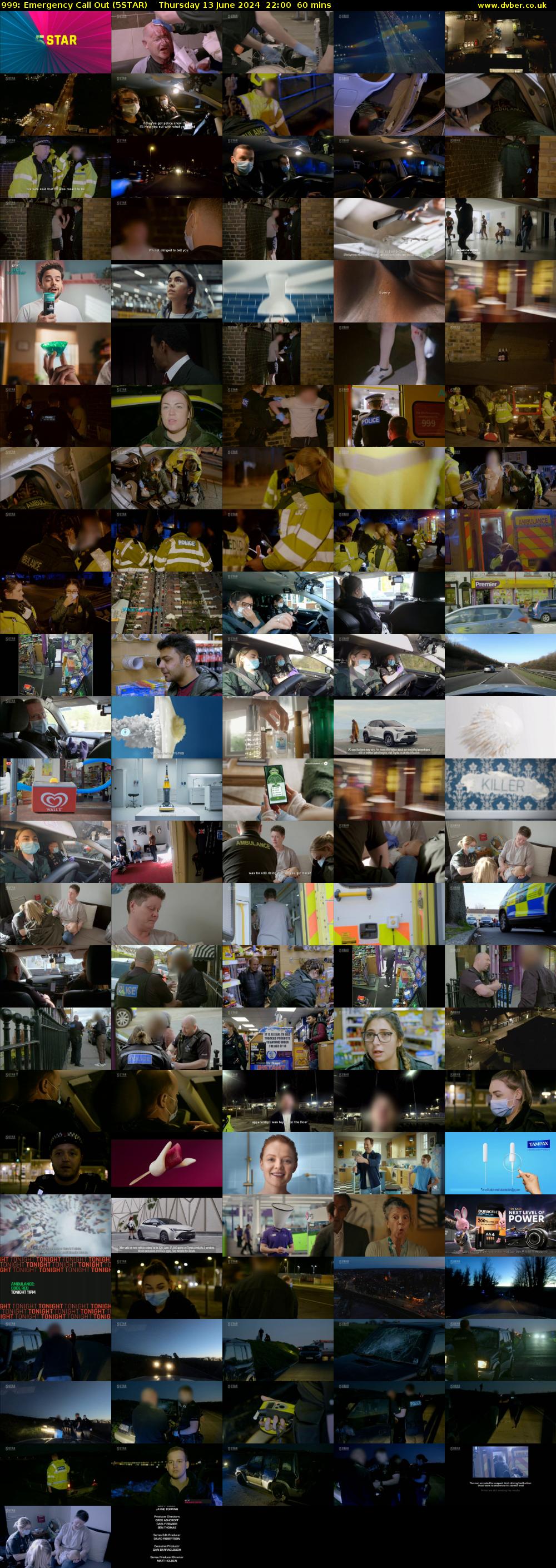 999: Emergency Call Out (5STAR) Thursday 13 June 2024 22:00 - 23:00