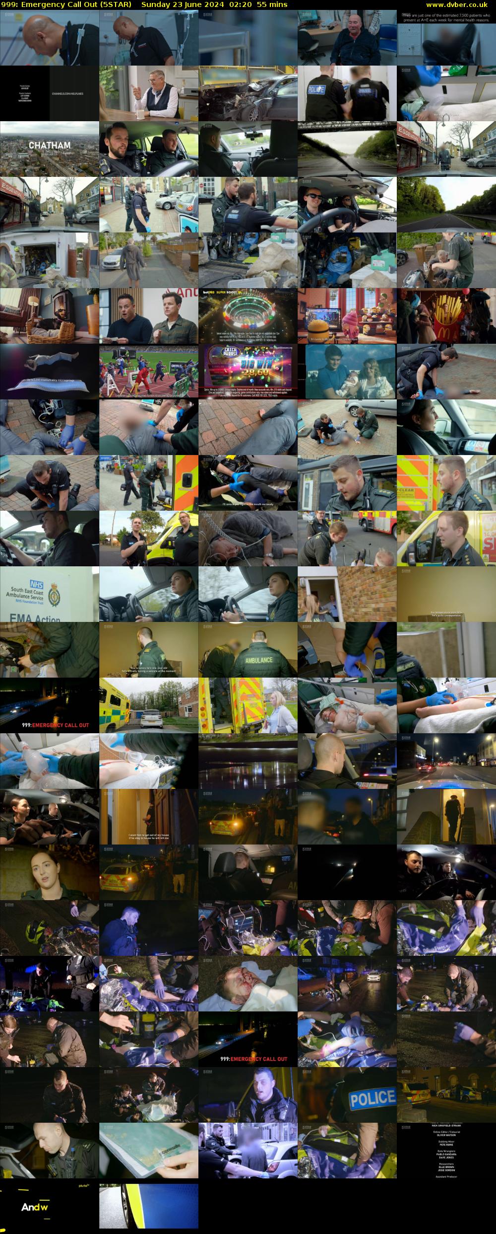 999: Emergency Call Out (5STAR) Sunday 23 June 2024 02:20 - 03:15